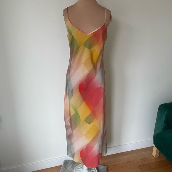 Untitled in Motion Desire Dune Multicolor Sleeveless Midi Slip Dress NWT Size S - Picture 6 of 12